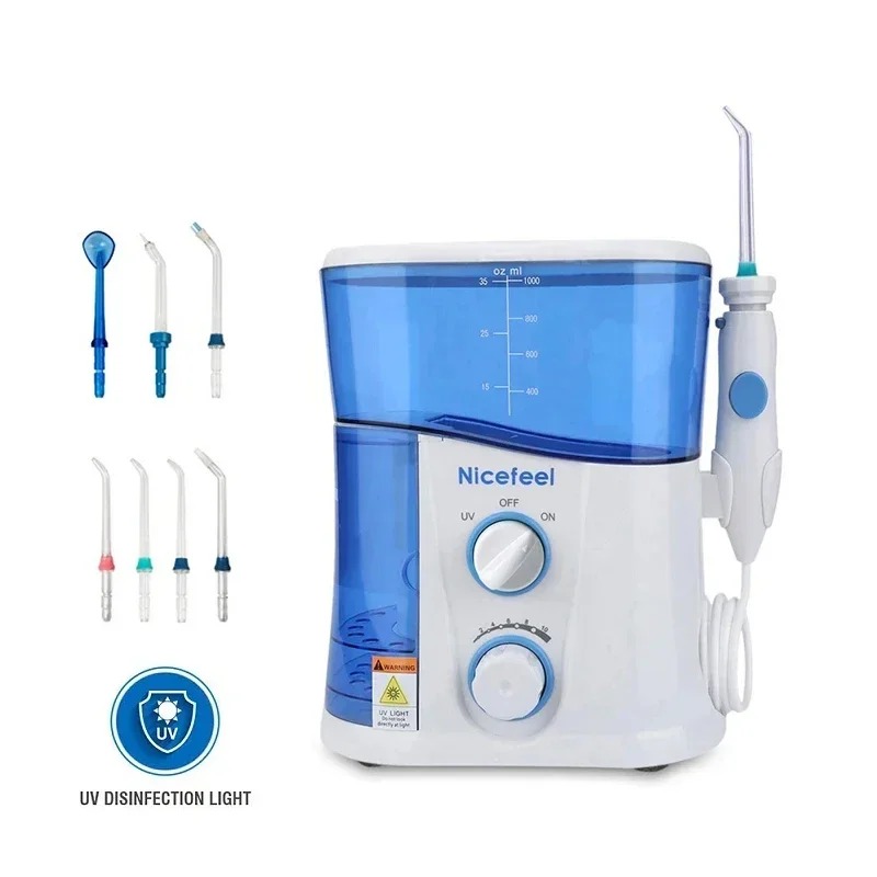 Water Flosser Cordless - Hydropulseur Portable avec 7 Buses Réglables