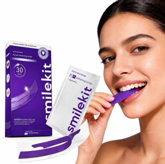 Teeth Whitening With Peroxide - Lot de 7/14 paires de patchs