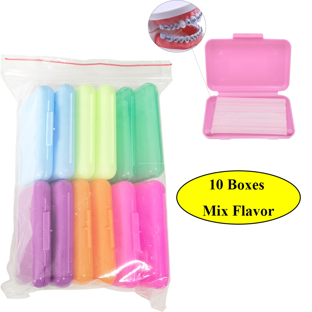 Teeth Whitening With Braces - 10 boîtes de cire de soulagement