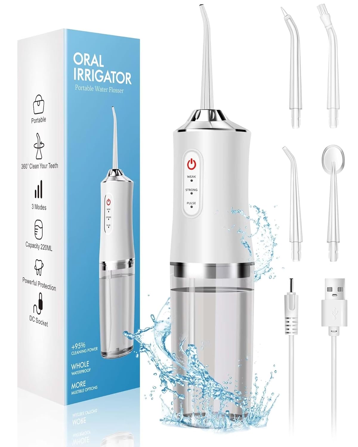 Water Flosser Cordless - Fil dentaire à eau sans fil