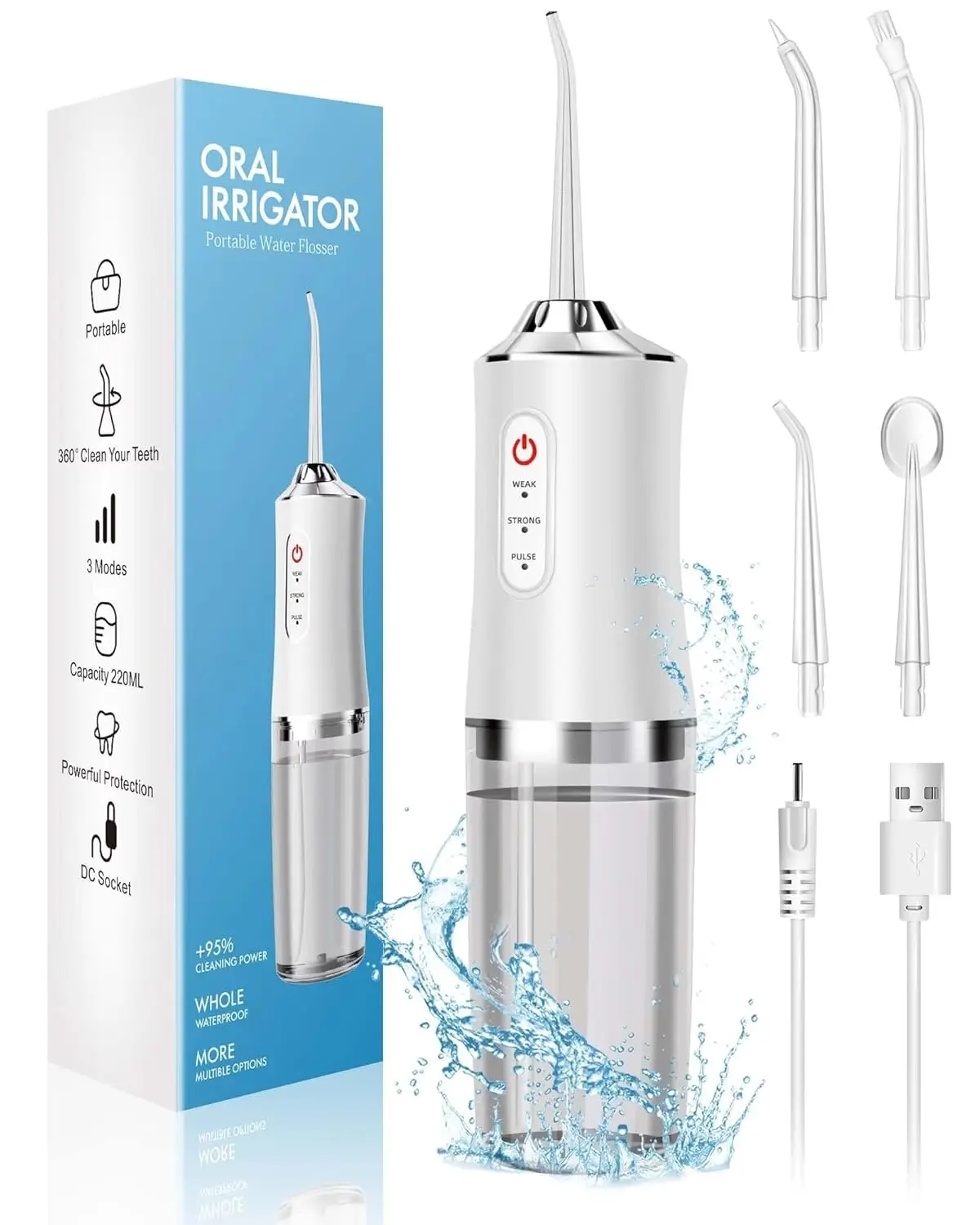 Irrigateur buccal, hydropulseu - Water Flosser Cordless avis et prix