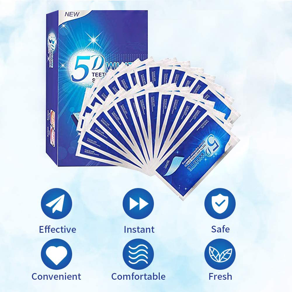 Bandelettes blanchissantes 5D  - Teeth Whitening Singapore avis et prix