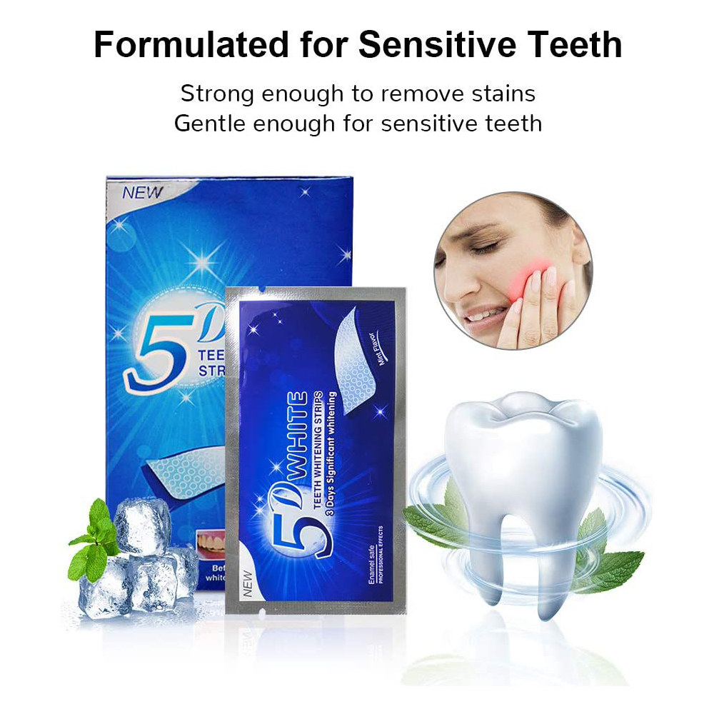 Bandelettes blanchissantes 5D  - Teeth Whitening Singapore avis et prix