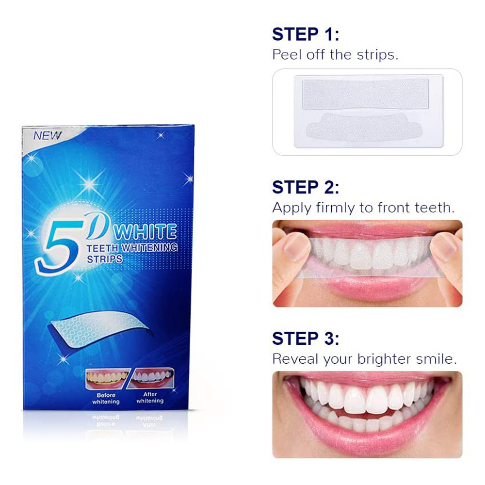Bandelettes blanchissantes 5D  - Teeth Whitening Singapore avis et prix